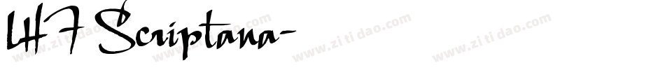 LHF Scriptana字体转换